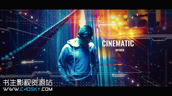 ae模板史诗电影开幕三维数字视差开场动画模版cinematicopener免费