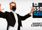 AE模板:550多组3D文字动画插件及预设包MG神器Videohive 3D Motion Presets For Animation Composer