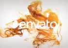 AE模板:优雅黄金粒子水墨效果logo展示模板Elegant Gold Particles Logo Reveal