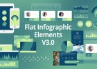 AE模板:扁平化风格动态元素包MG运动图形模板Videohive – Flat Infographic Elements V3.0