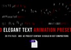 AE模板:20组文字动画预设Videohive Animated Text