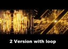 黄金光线空间循环穿梭LED大屏幕VJ视频素材VideoHive Golden Line Space