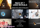 AE模板-商业公司logo标志手势拼接组合粒子爆炸炫光模板Pack of Hand Logo免费下载