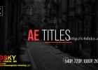 AE模板:扁平化风格企业动态文字标题动画排版设计字幕条MG模板AE Titles免费下载