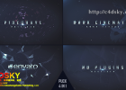 AE模板-三维金属标题Plexus粒子开场宣传视频标志片头模板Dark Logo Reveal免费下载