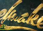 AE模板-优雅史诗三维黄金字体公司logo标志粒子汇聚模板Epic Golden Logo免费下载