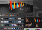 C4D预设-45组三维数据信息图表拼图曲线图表格图饼状图走势图,企业专题片必备C4D模板