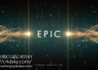 AE模板-史诗典雅电影标志Logo展示爆炸光线粒子模板Epic Logo免费下载