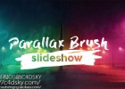 AE模板-史诗水墨笔刷遮罩三维视差图片公司产品演示片头模板Parallax Brush Slideshow免费下载