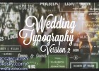 AE模板-复古婚礼视频新郎新娘名字情人节字幕样式动画包装模版Wedding Typography Titles – Version 2免费下载
