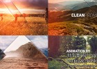 AE模板-简约大气公司企业宣传片头开场毛玻璃转场过渡动画模版Clean Promo免费下载