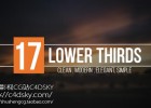 AE模板-17组现代品牌公司人名字幕条标志动画新闻栏目包装模版Lower Thirds免费下载