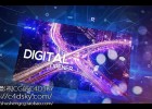 AE模板-高科技数字全息信息图形界面企业宣传视频开场片头模版Digital Holographic Opener 免费下载