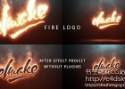 AE模板-史诗火花粒子烟雾燃烧公司标志LOGO片头动画模版Fire Logo 免费下载