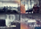 AE模板-大字标题图片视差历史记录片婚礼幻灯片开场动画模版Elegant Slideshow免费下载