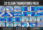 AE模板-32组时尚企业宣传片包装视频转场过渡模版19903482 Transitions免费下载