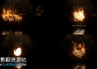 AE模板-真实烟雾火花粒子燃烧金属标志Logo演绎模版Realistic Fire Logo 2免费下载