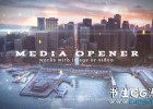 AE模板-科技感三维图形元素视差城市风景图片宣传片头开场模版Media Opener免费下载