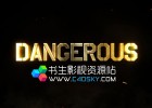 三维黄金质感电影预告片冲击片头开场TrailerAE模版 免费下载