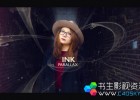 商业电影公司宣传三维视差图片开场AE模板Ink Parallax