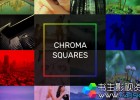色彩分离图片拼贴开场视频包装片头-AE模板下载Chroma Squares Dynamic Slideshow