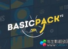 简单形状标题动画转场过渡MG元素-AE模版下载Basic Pack