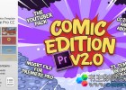 Premiere预设-卡通漫画视频宣传文字标题人名字幕条Logo展示动画The YouTuber Pack Comic Edition V2.0