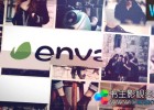 图片拼贴折叠展开演绎标志logo动画-AE模板下载Photo Logo