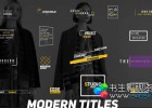 极简创意扁平化字幕条排版动画 -AE模板下载 Modern Titles