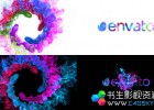 彩色烟雾粒子漩涡Logo片头-AE模板下载Colors of Particles Swirls Ident