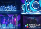 E3D三维霓虹灯文字LED大屏灯架LOGO片头-AE模板下载 LED Neon Screen