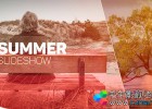 简约线条分屏夏季旅游幻灯片包装片头-AE模板工程Summer Slideshow