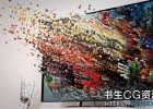 Houdini流体像素粒子案例教程Houdini Liquid pixels simulation tutorial含项目文件