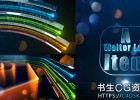 AE模板-优雅彩色玻璃光线粒子logo片头开场动画Colorful Glass Opener