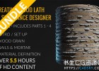 Substance Designer木纹材质纹理制作视频教程 Gumroad – Creating Wood Lath in Substance Designer: Bundle Of Parts 1 – 4