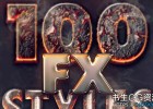 100种炫酷逼真金属火焰岩浆文字PS样式Graphicriver 100 Layer Styles Bundle