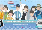 AE模版-Duik脚本360度可旋转卡通人物角色场景MG动画包Turnaround Character Animation Toolkit