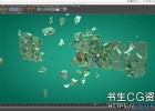 C4D玻璃破碎渲染教程Cineversity Breaking Glass Cinema 4D