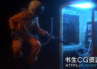三维宇航员电话亭模型C4D工程源文件52Hz Astronaut Phonebooth Scenefiles for C4D & Octane