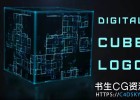 AE模板-高科技三维数字立方体标志LOGO演绎Digital Cube Logo Reveal
