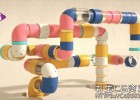 C4D搭配Octane渲染器制作无限循环管道动画C4D Pipes 含工程文件