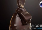 不用插件,Cinema 4D一样可以模拟冰淇淋滴落效果流体教程