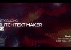 AE模板-抖音数字故障文字标题动画含音效Glitch Text Maker Sound FX