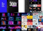 AE脚本-3000+文字标题场景排版图形视频转场图标MG动画元素包V3