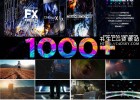 Premiere模板-1000+数字故障视频转场特效镜头漏光字幕标题动画LUTS调色预设蒙太奇剪辑素材包+音效V6