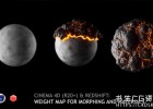 如何使用C4D和Redshift渲染器控制权重顶点贴图变形材质渲染教程Cinema 4D (R20+) & Redshift: Weight (Vertex) map for morphing and materials