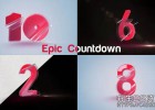 AE模板-2种不同风格史诗电影预告10秒倒数新年倒计时标志Logo开场Epic Countdown