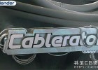中文版Blender插件-一键绘制悬挂式电缆建模插件Blender Market Cablerator v1.4.10