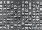 305组硬表面机械工业配件3D模型Artstation – Hard Surface KitBash Vol 3(3dsmax/FBX/OBJ格式)