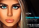 中文汉化PS插件-卡通人物肖像漫画风格一键生成插件Cartoon Maker - Clone - Photoshop Plugin